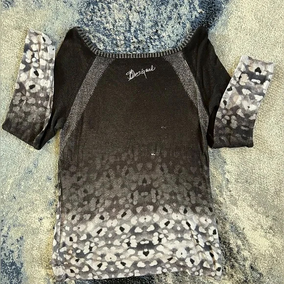 Desigual Bedazzled Tunic Top, Med - Picture 8 of 9
